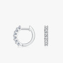 Orecchini piccoli in moissanite di colore D in argento 925 da donna