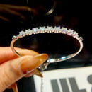 Bracciale con diamanti Moissanite certificato GRA da donna in autentico argento 925