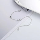 Bracelet Papillon Fleur pour Femme Argent S925 Réglable