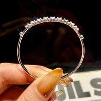 Bracciale con diamanti Moissanite certificato GRA da donna in autentico argento 925