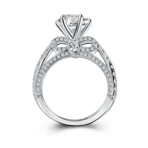 Anillo Lazo Brillante – Moissanita 3.0ct | Plata S925