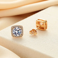 Clous d’Oreilles Moissanite Certifiés en Argent 925