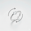 Anello rotante con stella cadente: un frammento in movimento