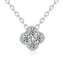 Collier Trèfle Moissanite en Argent 925