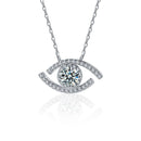 Collier Pendentif Œil du Diable Moissanite en Argent 925