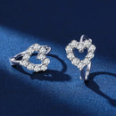 Créoles Moissanite Plaqué Or 18K en Argent 925