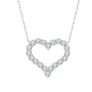Collier Pendentif Cœur 1.2CT Moissanite en Argent 925