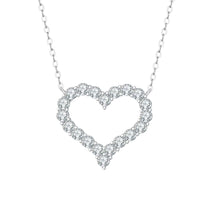 Collier Pendentif Cœur 1.2CT Moissanite en Argent 925