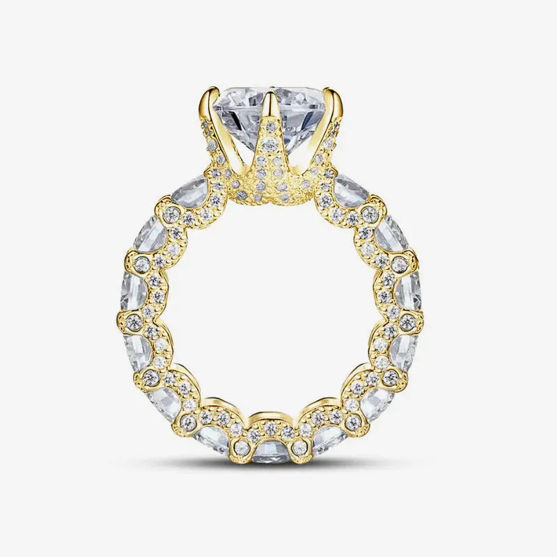 Anello di Lusso in Argento Sterling 925 e Oro 18K