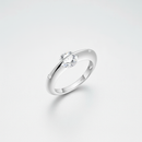 L’éclat d’une étoile au bout des doigts - Bague Étoile filante en Argent 925 & Moissanite
