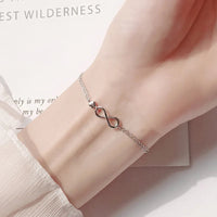 Bracelet Papillon Fleur pour Femme Argent S925 Réglable