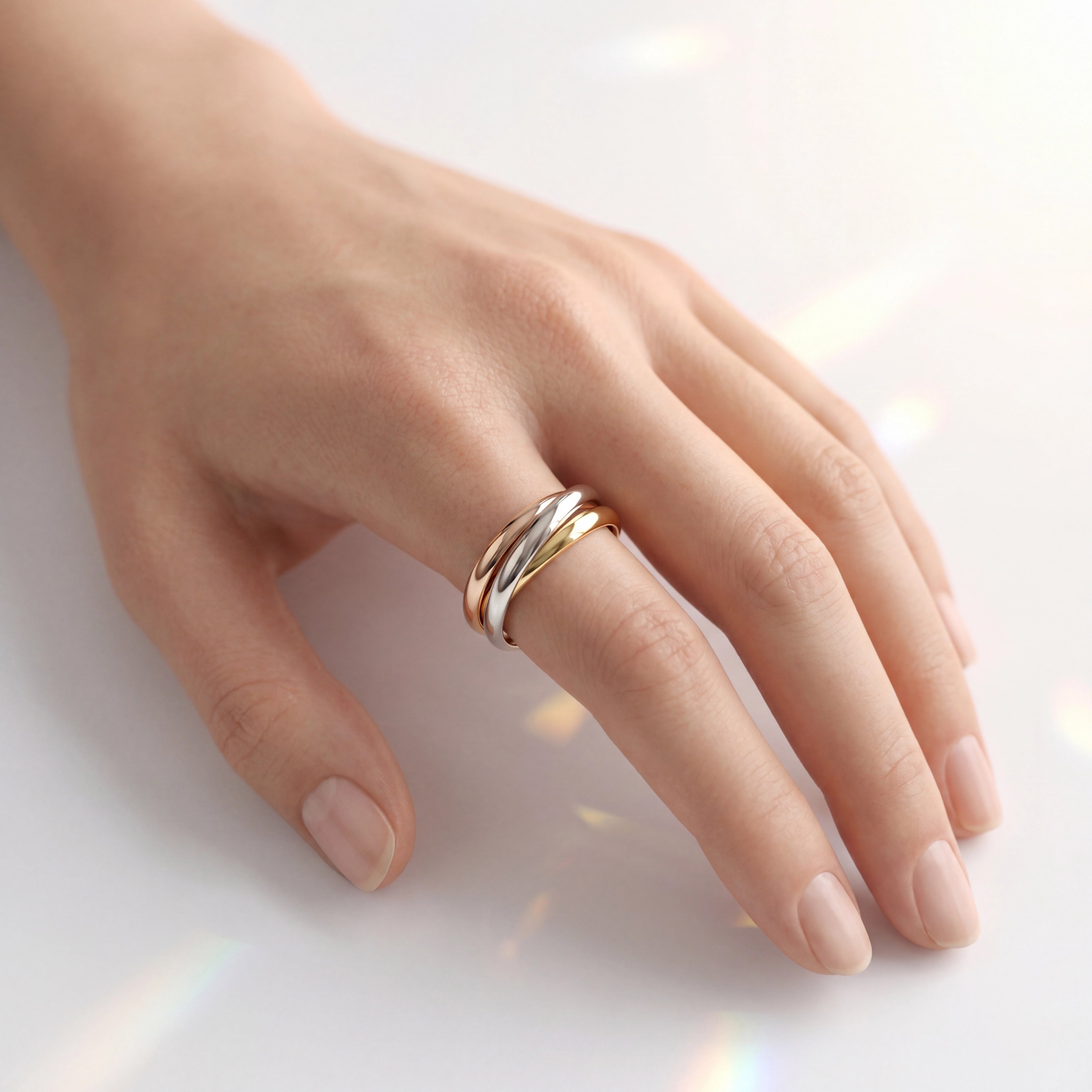 Trilogy Ring — Three Sparkles in Motion