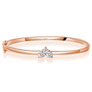 Bracelet Élégant Femme Moissanite, Argent 925, Certifié GRA